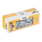 Болт мебельн.с усом DIN 607 6x30 (белый цинк 60 шт)