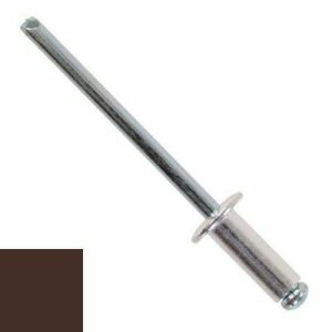 Заклепка DIN 7337 вытяжная стандартный бортик, AL (mg 2.5%)/ST, RAL 8017 M4.8х12