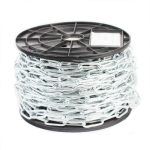 Цепь оцинк. DIN 763 длинное звено 8мм, на отрез