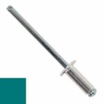 Заклепка DIN 7337 вытяжная стандартный бортик, AL (mg 2.5%)/ST, RAL 5021 M3.2х8