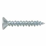 Саморез оконный острый с потайной головкой, насечками и крестообразным шлицем 4x25