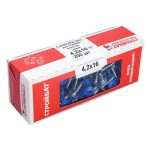 Саморезы металл-металл с прессшайбой ШСММ 4,2х16мм, 200шт, RAL 5005 синий