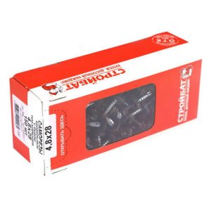 Саморезы кровельные с буром 4,8х28 тем.коричневые (150 шт)