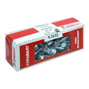 Саморезы кровельные оц.с буром 6,3х32 (45 шт)