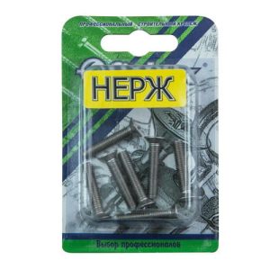 Винт нерж.пот. DIN 965 М 6х16 (7шт)