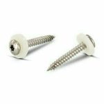 Саморез ART 9066 А2 для подоконников с подкладной шайбой из полиамида, мелкая резьба, звездообразный шлиц 3,9х22