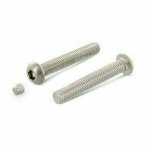 Винт ART 9140 А2 с полукруглой головкой и внутренним шестигранником+антивандальная заглушка М8х10