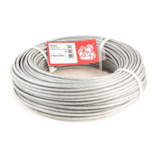 Трос стальной в оболочке PVC 3/4мм (50м)