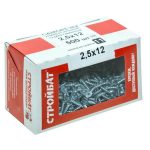 Саморезы универсальные оцинкованные ШУц 2,5х12мм, потайная голова, 500шт