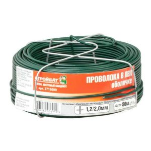Проволока 1,2/2,0мм в ПВХ оболочке (50 м)