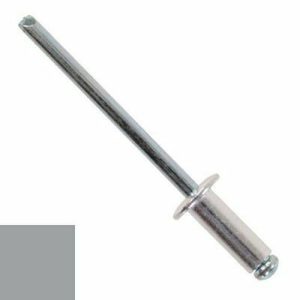 Заклепка DIN 7337 вытяжная стандартный бортик, AL (mg 2.5%)/ST, RAL 7004 M3.2х8
