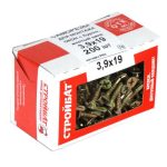Саморезы для монт.окон желт.цинк с буром 3,9х19 (200 шт)