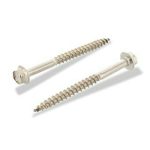 Шуруп ART 572 А2 по дереву с шестигранной головкой с фланцем 8х60