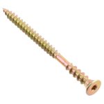 Саморез с двойной резьбой Tх 6,0х100 (желтый цинк 2 шт)