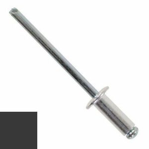 Заклепка DIN 7337 вытяжная стандартный бортик, AL (mg 2.5%)/ST, RAL 8022 M3.2х12