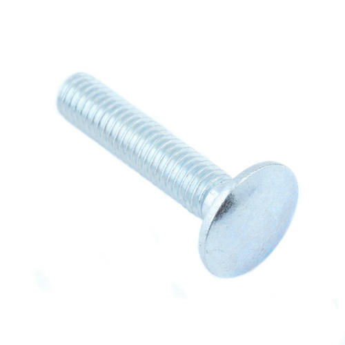 Болт мебельн.с усом DIN 607 6x30 с гайкой (белый цинк 10 шт) — изображение 2