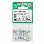 Саморезы пкр.универсальные оцинк. 5,0х 20 (12 шт)