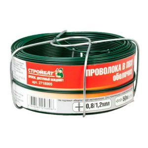 Проволока 0,8/1,2мм в ПВХ оболочке (50 м)