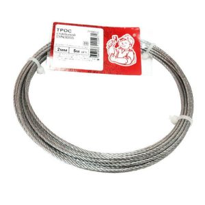 Трос стальной DIN 3055 2мм (5 м)