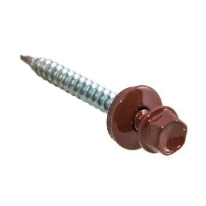 Саморезы кров.с буром 4,8х35 тем.красные (250 шт)