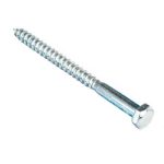 Болт сантехнический DIN 571 8х 70 (белый цинк 20 шт)