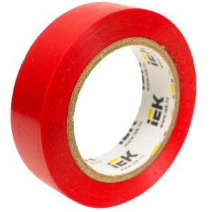 Изолента ПВХ IEK UIZ-13-10-10M-K04 красная 15 мм 10 м