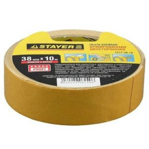 Лента клейкая двухсторонняя Stayer Profi 1217-38-10 38 мм 10м