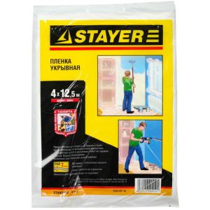 Пленка защитная STAYER 4*12,5 м 1225-07-12
