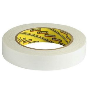 Лента клейкая двухсторонняя Stayer Profi 12231-25-05 белая 25 мм 5 м
