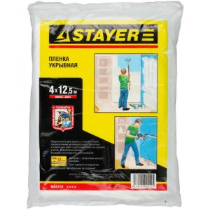 Пленка защитная STAYER 4*12,5 м 1225-15-12