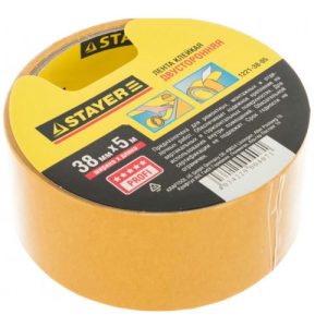 Лента клейкая двухсторонняя Stayer Profi 1221-38-05 38 мм 5 м