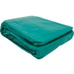 Тент универсальный X-Glass 330130 зеленый с люверсами 20х20 м 180 г/м2