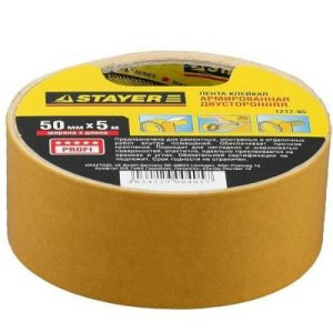 Лента клейкая двухсторонняя Stayer Profi 1217-05 50 мм 5м