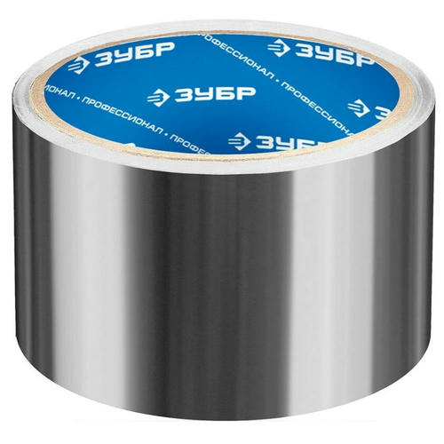 Лента клеящая Зубр Эксперт 12262-50-10 алюминиевая 50 мм 10 м