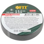 Лента тканевая на флисовой основе Fit 11038 ПЭТ черная 19х0,3 мм 15 м
