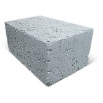 Блок КББ керамзитобетонный стеновой полнотелый 390*250*188мм М100кг/см2 B7,5 D1300кг/м3 Калита