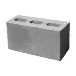 Блок КСЛ-ПР-ПС-39-125-F75-1500 бетонный перегородочный 3-пустотный 390*90*188мм М125кг/см2 D1500кг/м3 РР Девелопмент