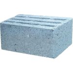 Блок КББ керамзитобетонный стеновой 6-щелевой 390*290*188мм М75кг/см2 В5 D1080кг/м3 Калита