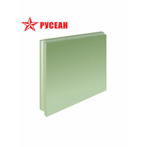 Плита пазогребневая влагостойкая гипсовая перегородочная полнотелая 667*500*80мм Русеан