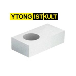 Блок газобетонный О-блок 1-пустотный 500*375*250 1d=160мм В3,5 D500кг/м3 Ytong