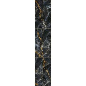Панель стеновая ПВХ Панельпласт Ultra Marble Obsidian straight 2700х250х8 мм