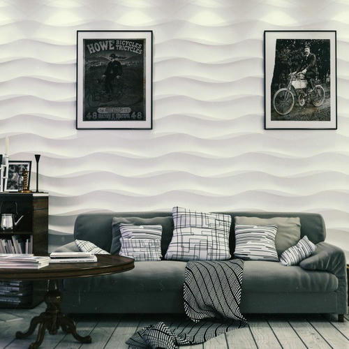 Дизайнерская 3D панель из гипса Artpole Cotton 600х600 мм — изображение 2