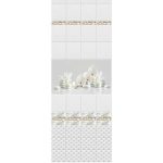 Стеновая панель ПВХ Novita Орхидея белая узор 2700х250 мм