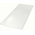 Стеновая панель ПВХ Апласт глянцевая белая 2700x375 мм