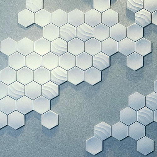 Дизайнерская 3D панель из гипса Artpole Heksa-alfa 200x173 мм — изображение 2