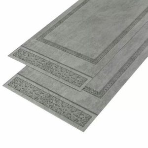 Стеновая панель SPC Акватон Stronghold 23866 Бетон темно-серый 13С Узор греческий 1200х600х2,5 мм