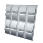 Дизайнерская 3D панель из гипса Artpole Slope 600х600 мм