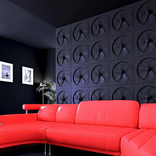 Дизайнерская 3D панель из гипса Artpole Fallout 600х600 мм — изображение 2