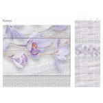 Панель ПВХ Крокус с глиттером серый 2700х250х8мм