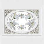 Панель потолочная ПВХ Novita 3D Лилия 2500х2000 мм 8 штук